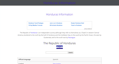 Desktop Screenshot of hondurasinformation.com