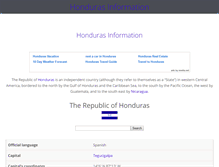 Tablet Screenshot of hondurasinformation.com